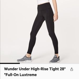 Lululemon Wunder Under High Rise Tight 28”